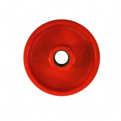 plastic rim of garden cart wheel